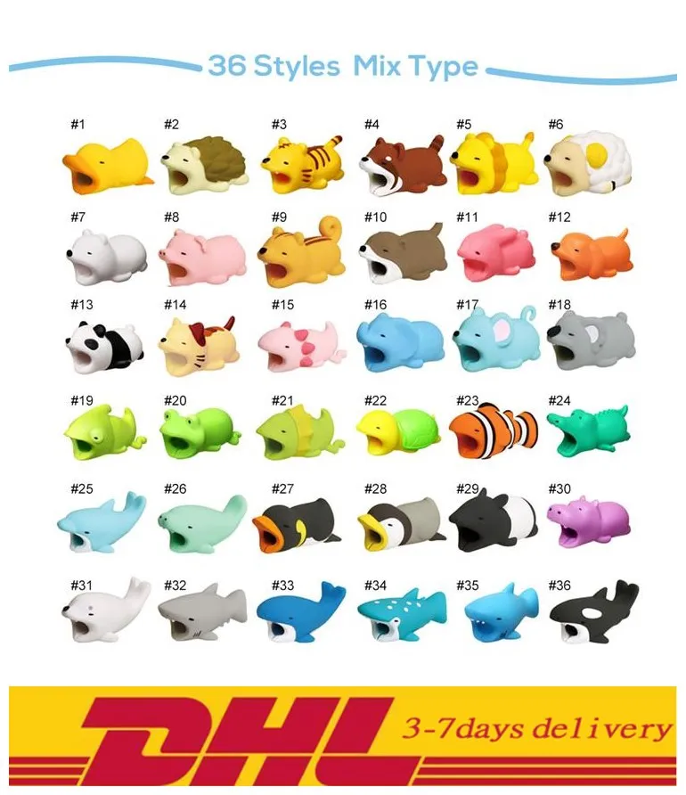 Оптовая продажа DHL Бесплатный кабель 50 шт/60 шт/100 шт/200 шт укуса животное протектор