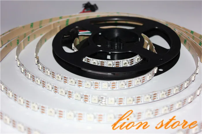 Не Водонепроницаемый DC5v 5 м 300 светодиодов 60 пикс./м 5050 smd ws2812 ws2811 rgb Светодиодные