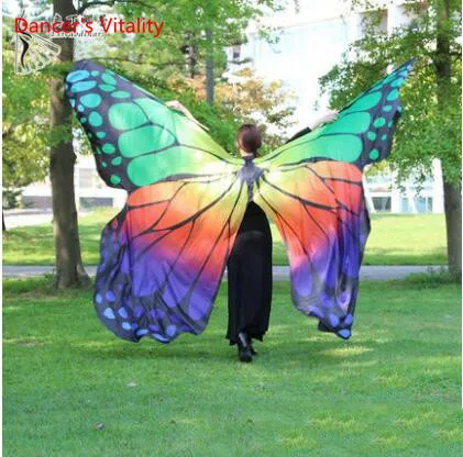

Новинка, женская одежда для танца, реквизит для сцены, искусственная накидка для танца, сказочные крылья бабочки для танца живота