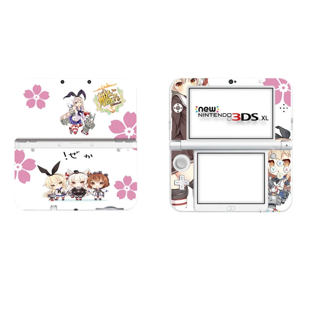 Аниме милые девушки виниловая наклейка кожи Стикеры для нового 3DS XL LL шкуры Стикеры s для нового 3dsll Винил Защитная Наклейка