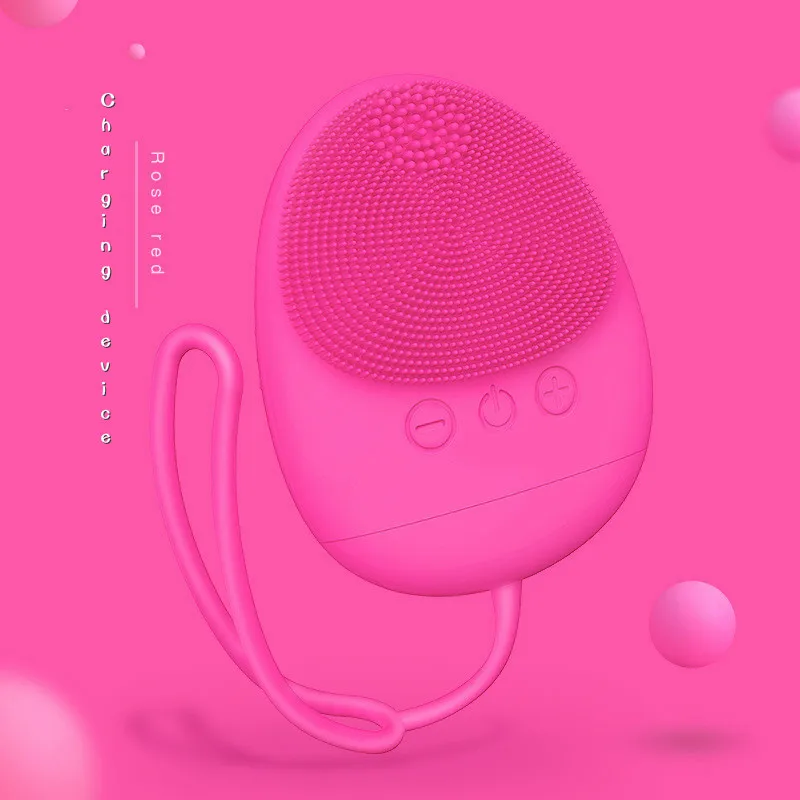 Щетка для очищения лица вибрация мини очиститель силиконовая глубокая пора