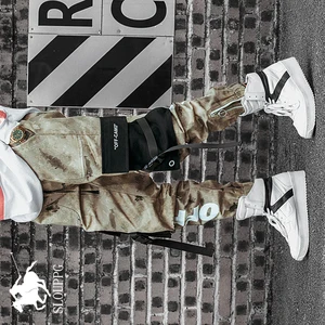 SLOUPPG мужские s джоггеры брюки камуфляж брюки карго хип уличная одежда длиной до бедер мужские камуфляжные джоггеры брюки Карманы Брюки шаровары мужские