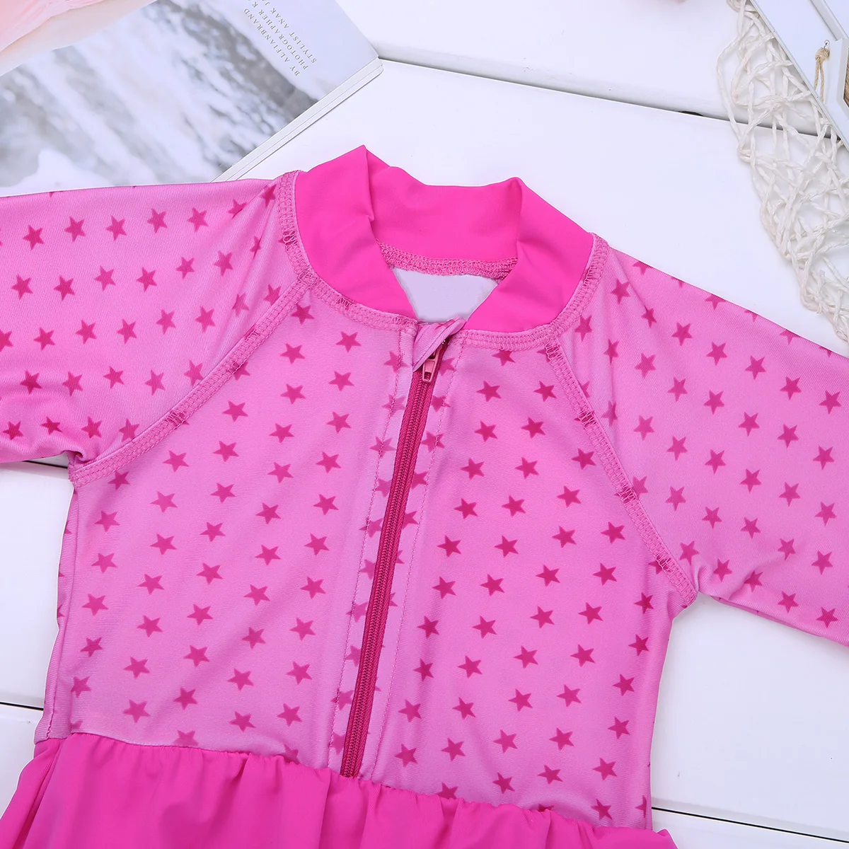 Модный Купальник для маленьких девочек цельнокроеный летний купальник с