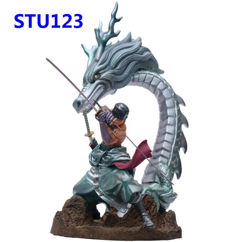 12 2 'одна штука GK соломенная шляпа Пираты Roronoa Зоро Qinglong санторю версия сцены ПВХ