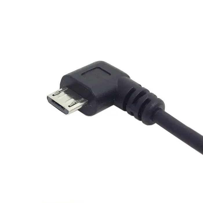 100 шт. см 1 м 90 градусов прямоугольный Micro USB 5-контактный OTG-разъем к USB-разъему Мама