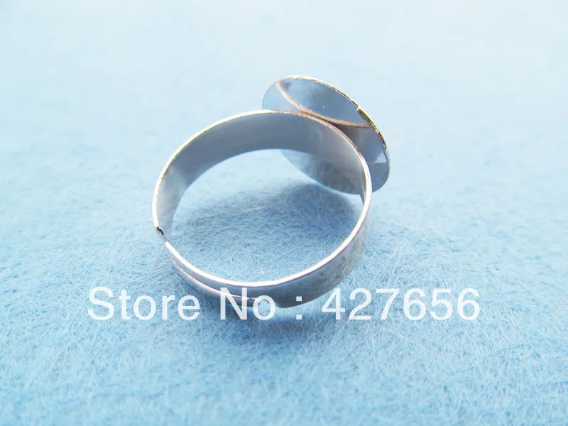 10pcs Silver tone Round Cameo 12mm Cabochon Base Setting Rings | Украшения и аксессуары
