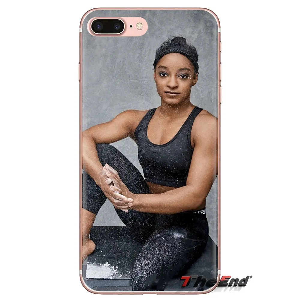 For iPod Touch Apple iPhone 4 4S 5 5S SE 5C 6 6S 7 8 X XR XS Plus MAX Simone Biles Transparent Soft Cases Covers |
