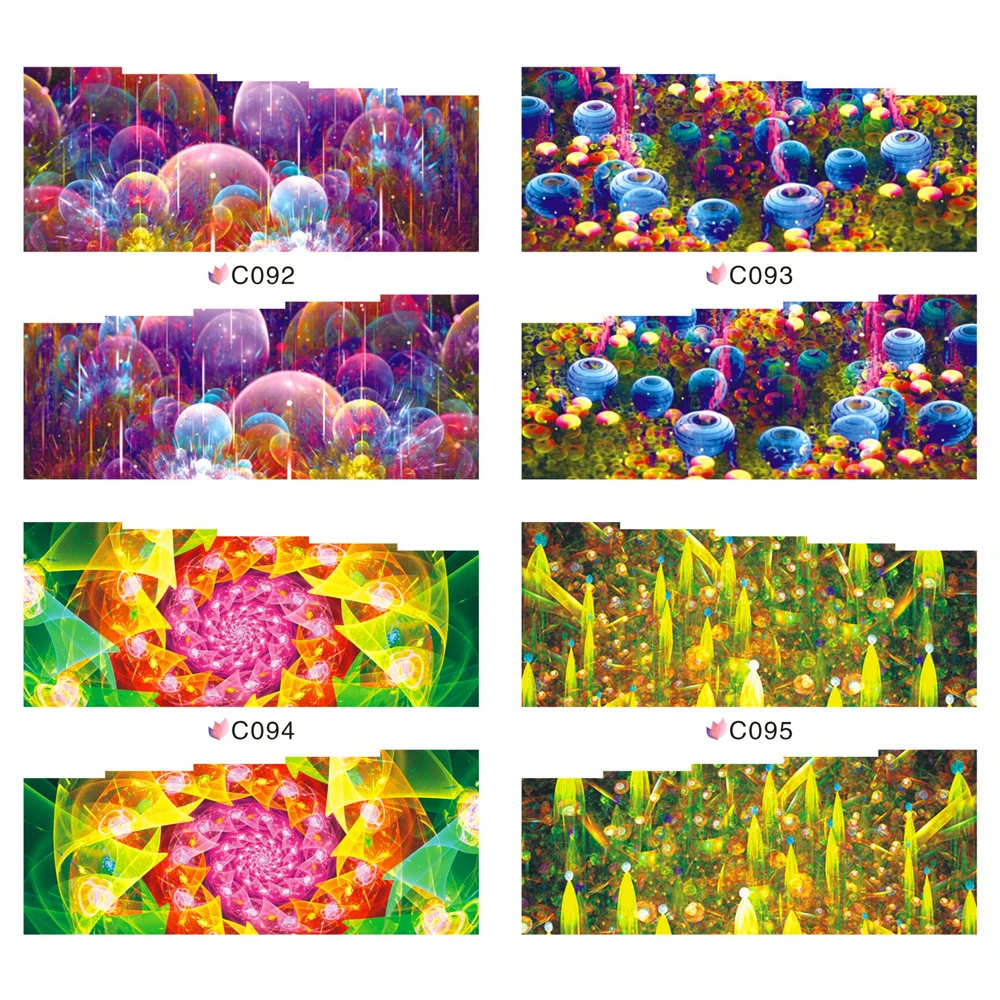 Переводные наклейки на ногти дизайн ногтей переводные воду цветы рыбы бабочки