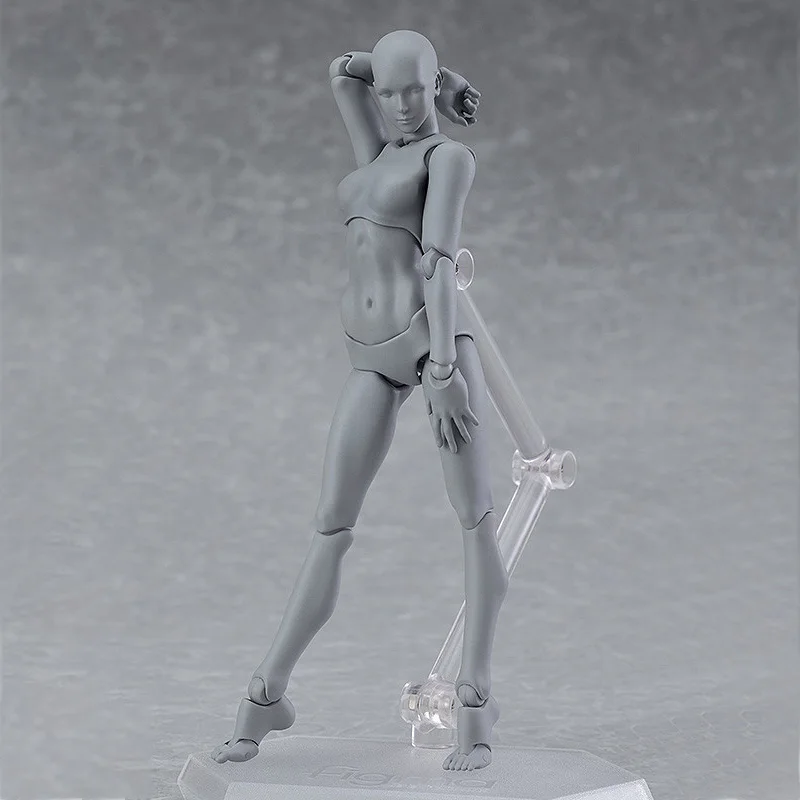 

13CM Anime Archetype Figma He She Nude Body Joints Male Female Moveable Anime Figure Toys Model Collection PVC Doll Toys