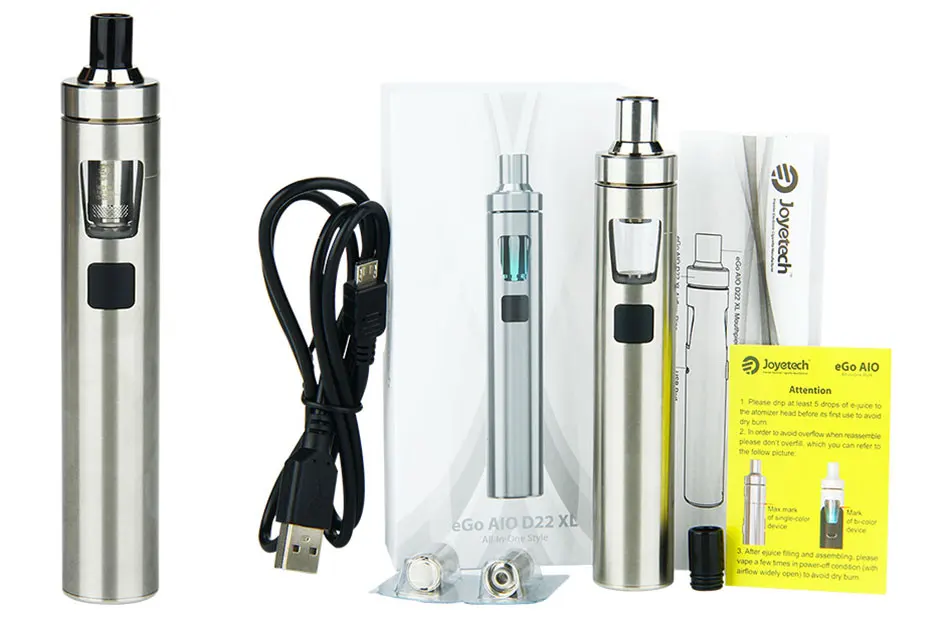 Joyetech EGo AIO D22 XL комплект 4 мл бак и 2300 мАч встроенный аккумулятор Ego Aio XL Все-в-одном испаритель стартовый комплект Vs Ego Aio