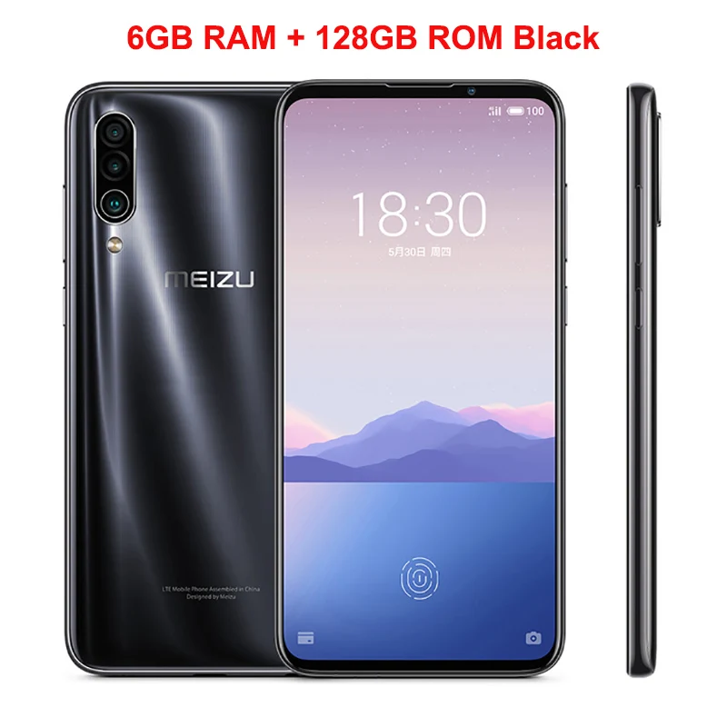 Black 6GB 128GB Meizu 16Xs, мобильный телефон, 6,2 дюймов, 6 ГБ ОЗУ, 64 Гб ПЗУ, Восьмиядерный процессор Snapdragon 675, камера заднего вида с тройным объективом 48 МП, 4000 мАч, смартфон - Цвет: Black 6GB 128GB