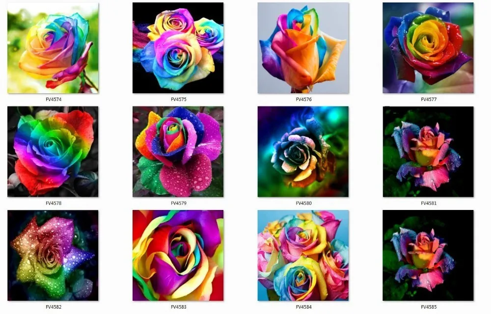 Алмазная вышивка huacan Flower 5D DIY Алмазная картина красочная Роза полный квадратный домашний декор мозаичные Стразы подарок на фестиваль