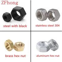 2 50pcs din934 m1 m1 2 m1 4 m1 6 m2 m2 5 m3 m4 m5 m6 m8 m10 m12 stainless steel brass steel with black aluminum hex nut nuts