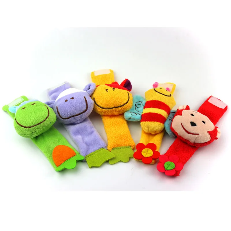 Sozzy 1 шт. мягкий детский игрушечный браслет-погремушка на лямках стиль Мягкий