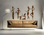 В африканском стиле для девушек и женщин в Африке наклейки для женщин настенная Виниловая наклейка с Стикеры росписи домашний декор 2FZ7