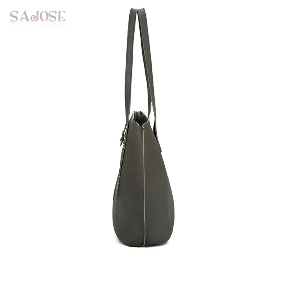 Женская сумка 3 комплекта искусственная кожа композитные сумки-тоут сумки через