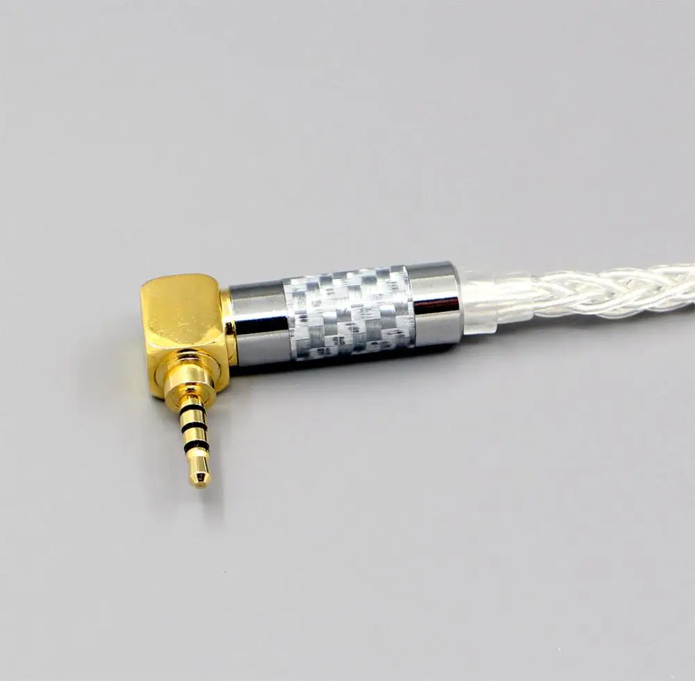 2.5mm 4pole 1.2m 99% чистое серебро 8 ядер 2,5 мм 4,4 мм 3,5 мм XLR наушники кабель для фокусных Utopia Fidelity Circumaural LN006451 - Цвет: 2.5mm 4pole 1.2m
