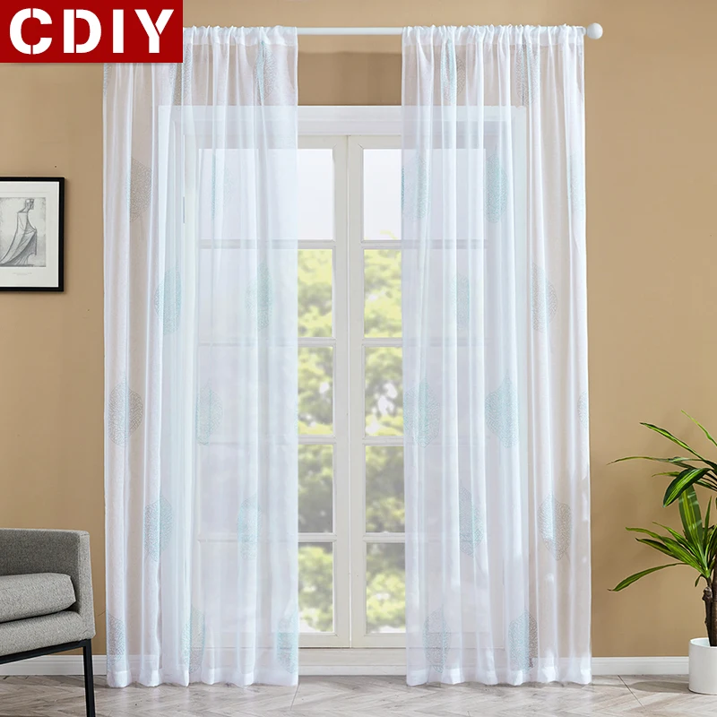 Соревнование CDIY Тюль Шторы s для Гостиная современные печатные Sheer Спальня Кухня