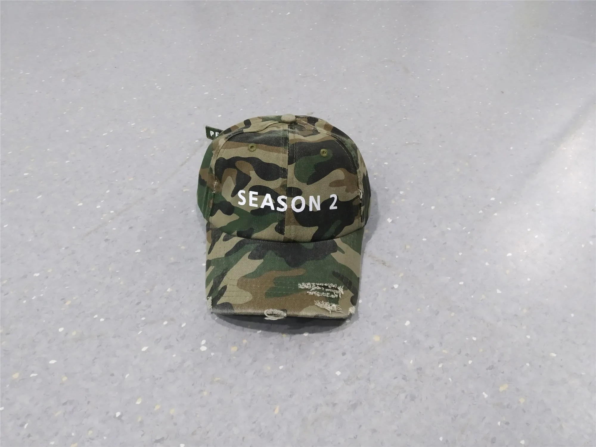 camo 19SS камуфляжные уличные сезонные 2 кепки, регулируемые винтажные бейсболки Kanye West в стиле хип-хоп Харадзюку, 2 сезона, мужские и женские бейсболки - Цвет: camo