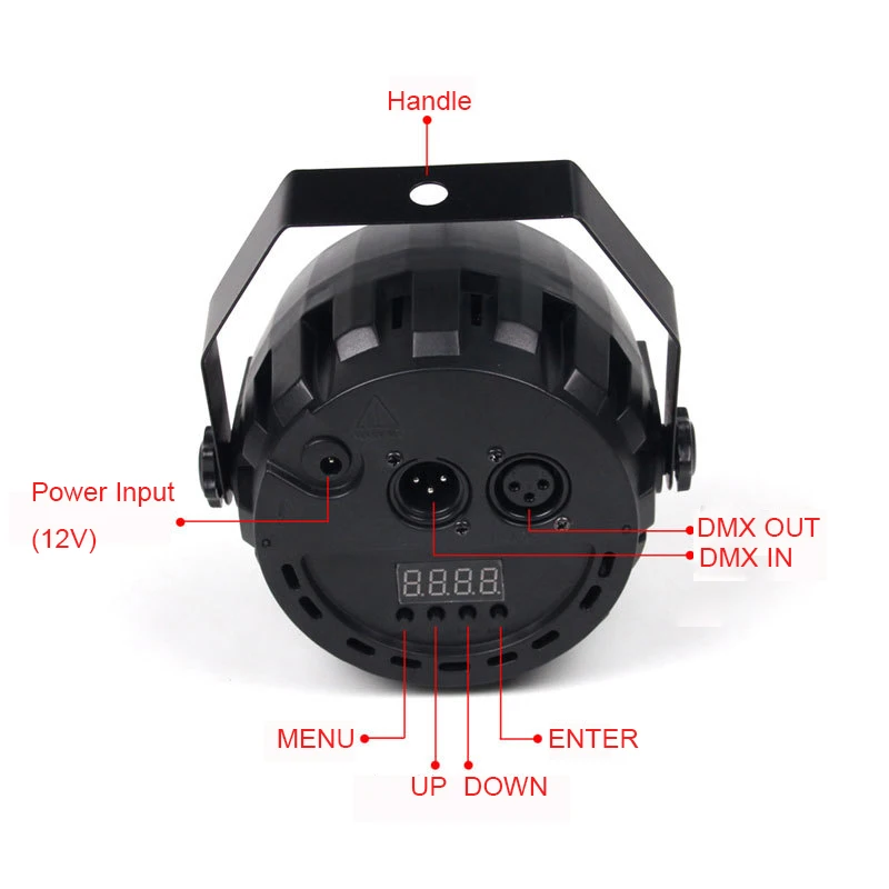 Sharelife Mini 78 шт. светодиодных разноцветных сценических ламп RGBW для дискотек DJ