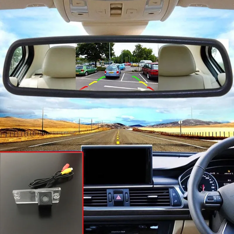 Автомобильный зеркальный монитор HD TFT ЖК-экран 5 дюймов для KIA Sephia Spectra / Sephia5 Spectra5