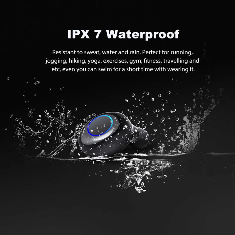 Беспроводные наушники Bluetooth гарнитура с сенсорным управлением шумоподавление IPX