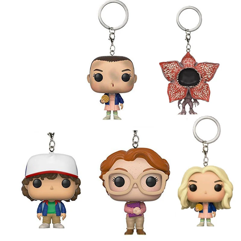 Забавный брелок FUNKO POP Stranger Things Eleven с яйцами Дастин Барб экшн фигурки коллекция
