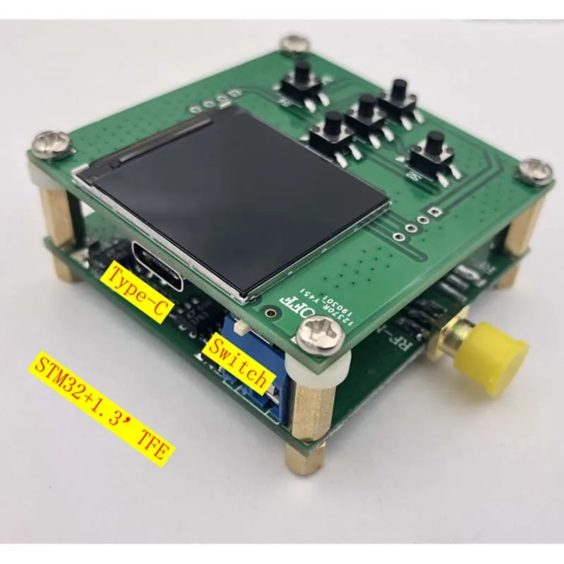 Lusya HMC833 25 M-6 GHZ источник радиочастотного сигнала, фазоблокированный источник развертки STM32 управления открытым исходным кодом TFT T0101