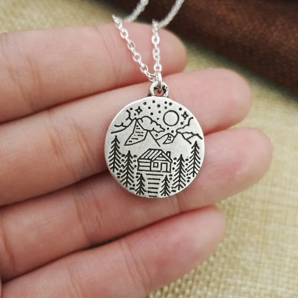 1 шт. мужской и женский антикварный посеребренный Изящный Открытый кулон