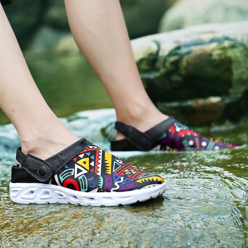 Classic Slip On Garden Clog Shoes Men Summer Slipper Flat Breathable Mesh Outdoor Sandal Platform Mercy Swirl Slide Wedge shoes | Спорт и