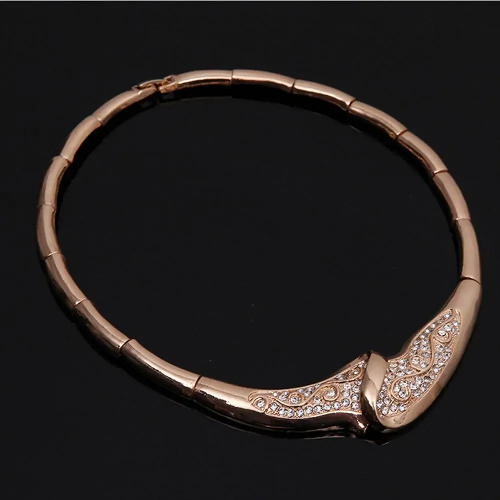 Swan shape African Gold Color Fashion Romantic Bridal Necklace Vintage Women Costume Jewlery Sets | Украшения и аксессуары