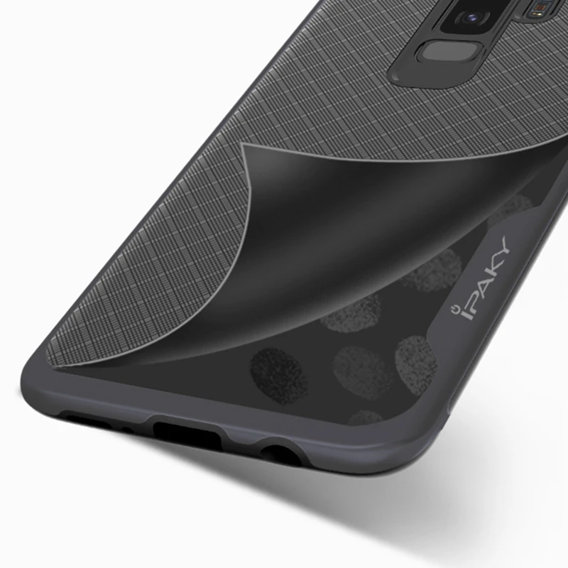 IPAKY Оригинальный чехол для Samsung S9 Plus Гибридный противоударный Жесткий ПК рамка +