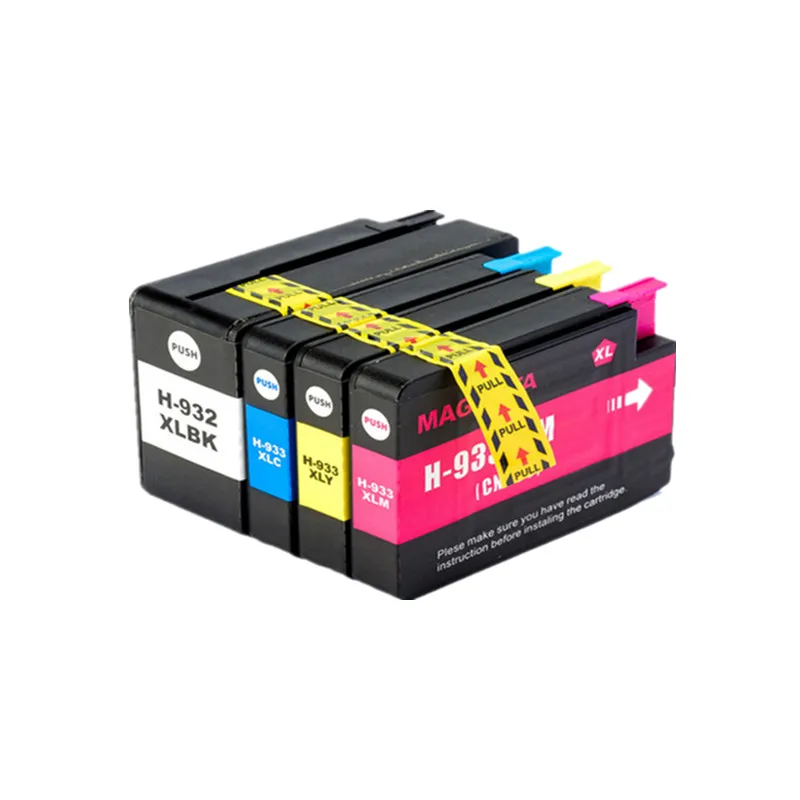 1SET 932XL 932 933 для hp 932 933XL сменный чернильный картридж для hp Officejet 6100 6600 6700 7110 7610 7612 принтер - Цвет: 1SET