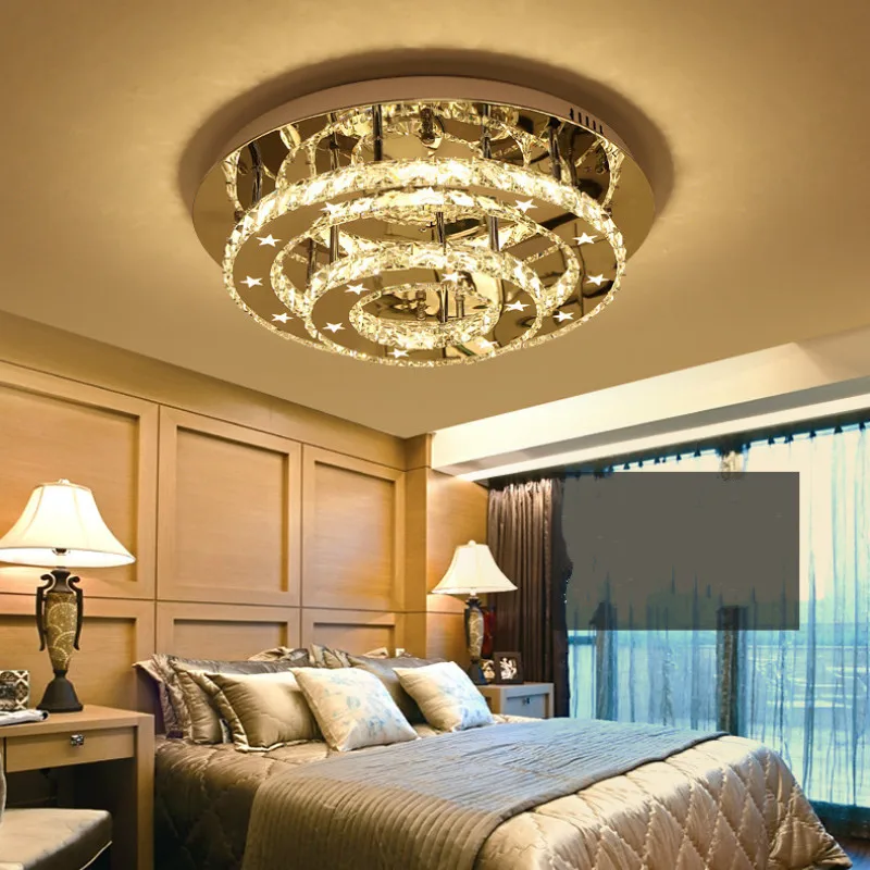 Led ceiling lamp home atmosphere round warm romantic restaurant crystal lighting creative bedroom ZP4131627 |