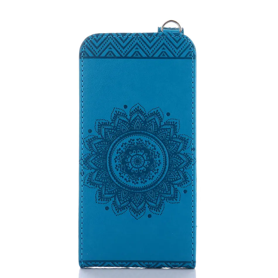 Blue Чехол с подсолнухом для Coque samsung Galaxy S8 плюс j3 j5 A5 j1 A3 j120 чехлов с флипом открывающимся сверху вниз чехол для iphone 7 8 кожаный Капа для P04Z - Цвет: Blue