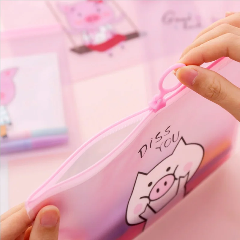 Креативная розовая свинка А5 сумка для файлов Корейская милая девушка с сердцем