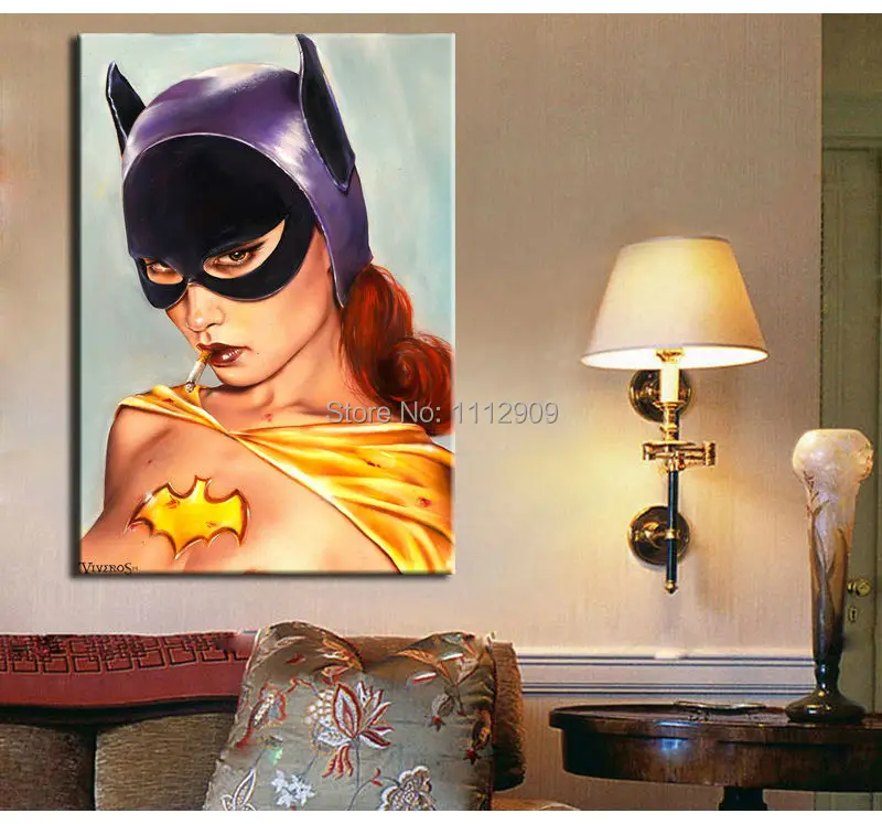 Ручная роспись знаменитой репродукции картин Brian M красивая сексуальная девушка