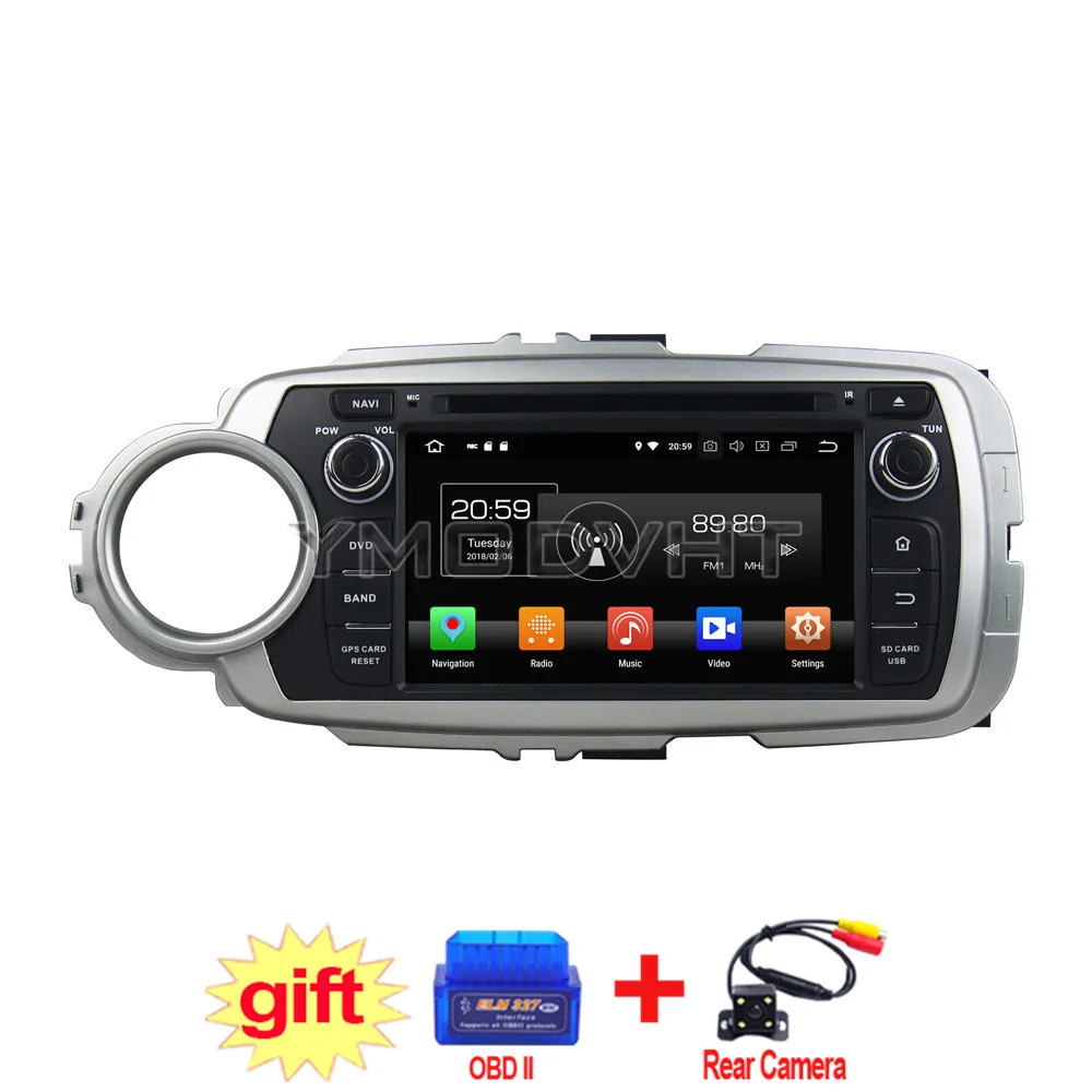 YMODVHT 7 дюймов Android 8 0 Восьмиядерный PX5 4 Гб ОЗУ 32 ГБ Автомобильный dvd плеер Радио