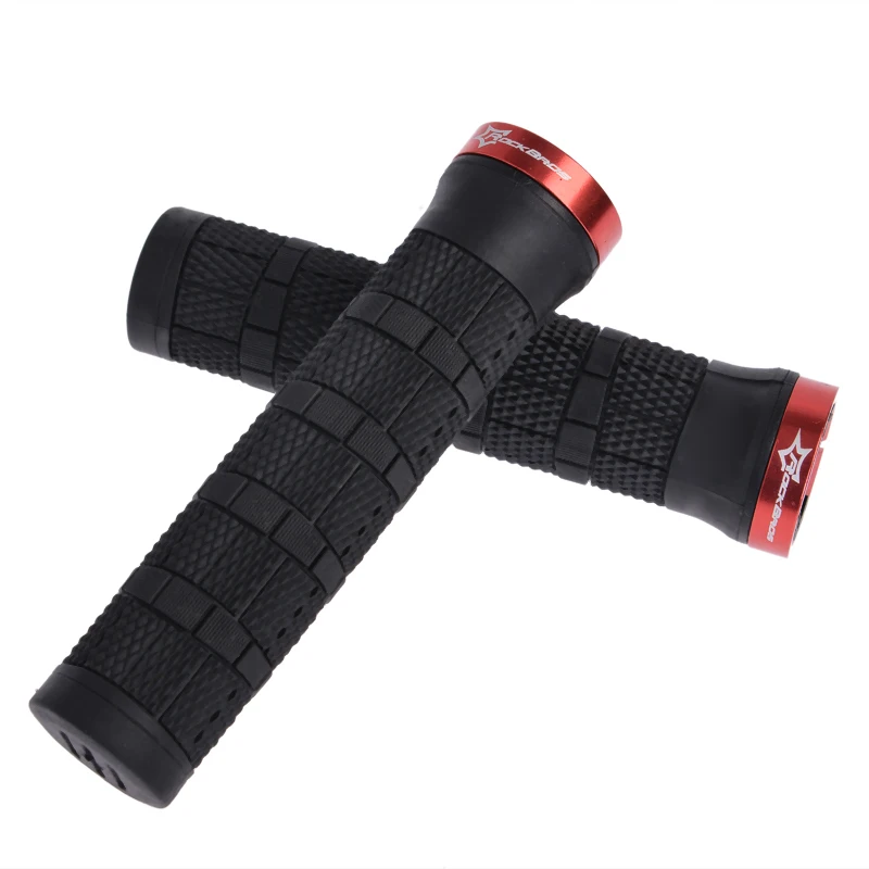 ROCKBROS Упоры для рук на руль велосипеда Нескользящие Грипсы алюминий + PE резиновые