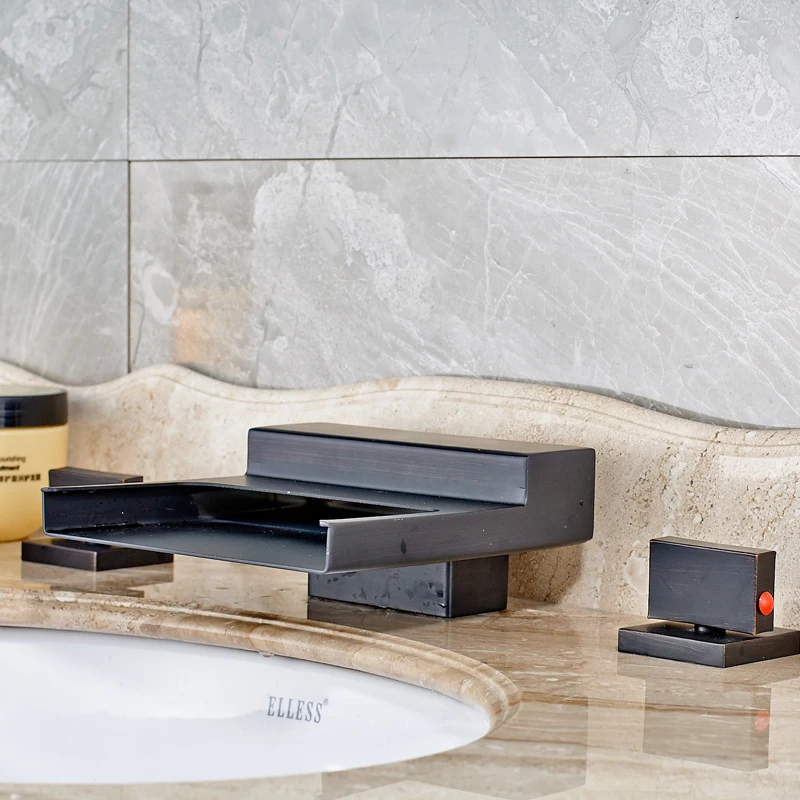 Смеситель Водопад латунный СВЕТОДИОДНЫЙ 3 отверстия|faucet pullout|faucets tapsfaucet screw |