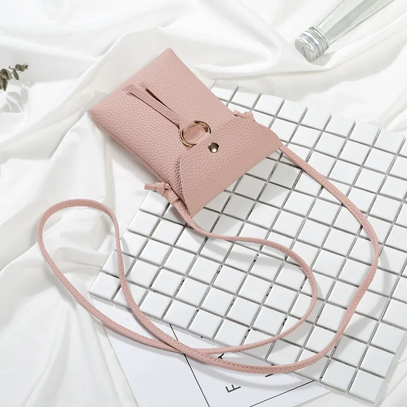 Мини сумки на плечо в школьном стиле Маленькие через Женские Простые однотонные