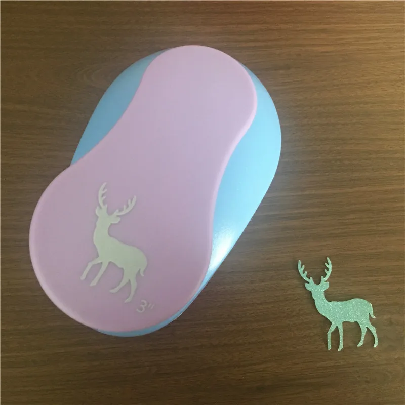 Free Shipping 3"/4.5x5.5cm Sika deer shaped EVA foam paper hole punch for card handmade giraffe craft furador scrapbook | Канцтовары