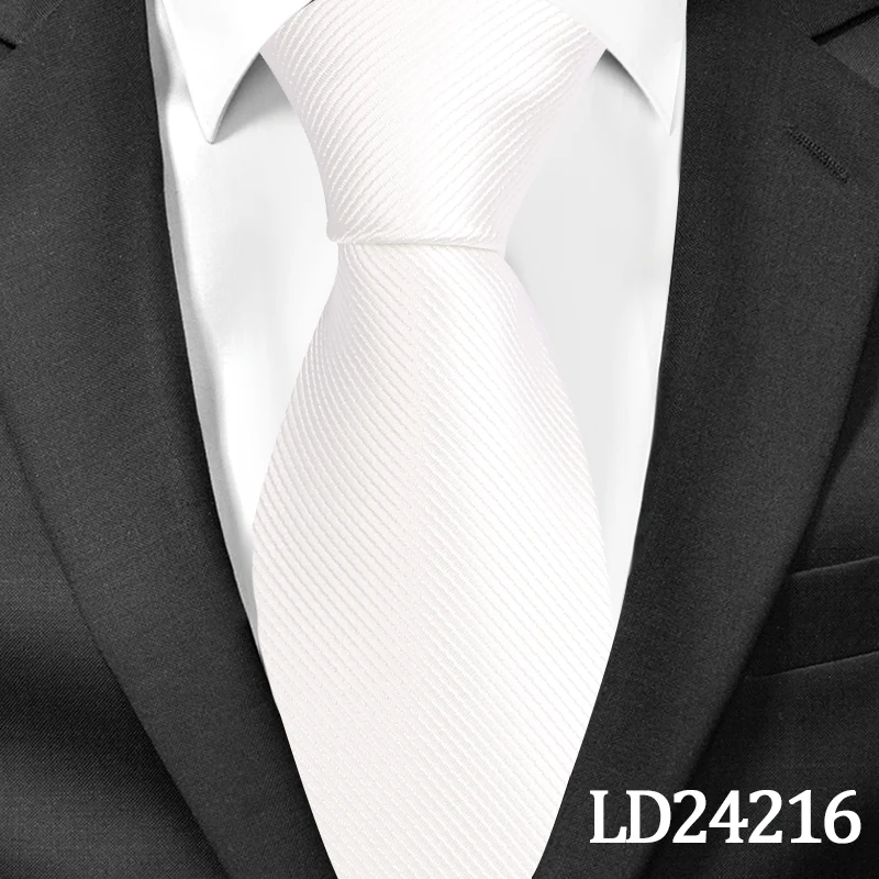 LD24216 Новые Классические однотонные галстуки для мужчин, Модный повседневный галстук на шею, деловые мужские галстуки, галстуки корбаты, ширина 8 см, галстук жениха, вечерние галстуки - Цвет: LD24216
