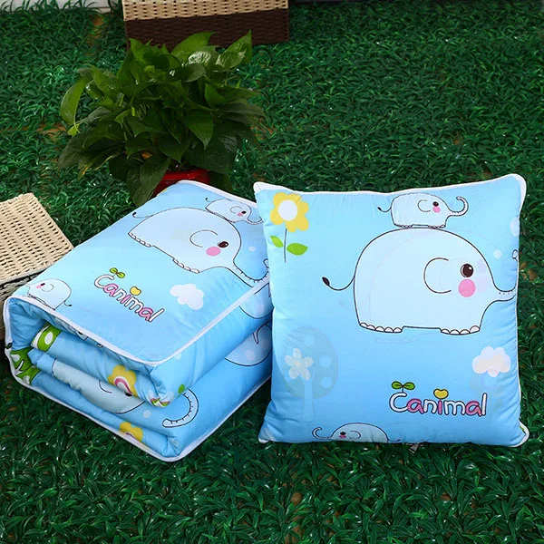As Photo 9 Gray Flower Stripe Creative Cushion Blanket Multifunction 2 in 1 Sofa Car Decorative Back Lumbar Throw Pillows Lounge Chair Pads - Color: As Photo 9