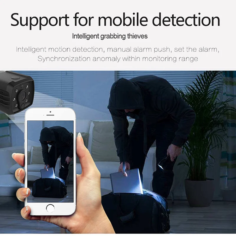 Мини 1080P WiFi IP камера наблюдения умная веб безопасности Удаленная наружная