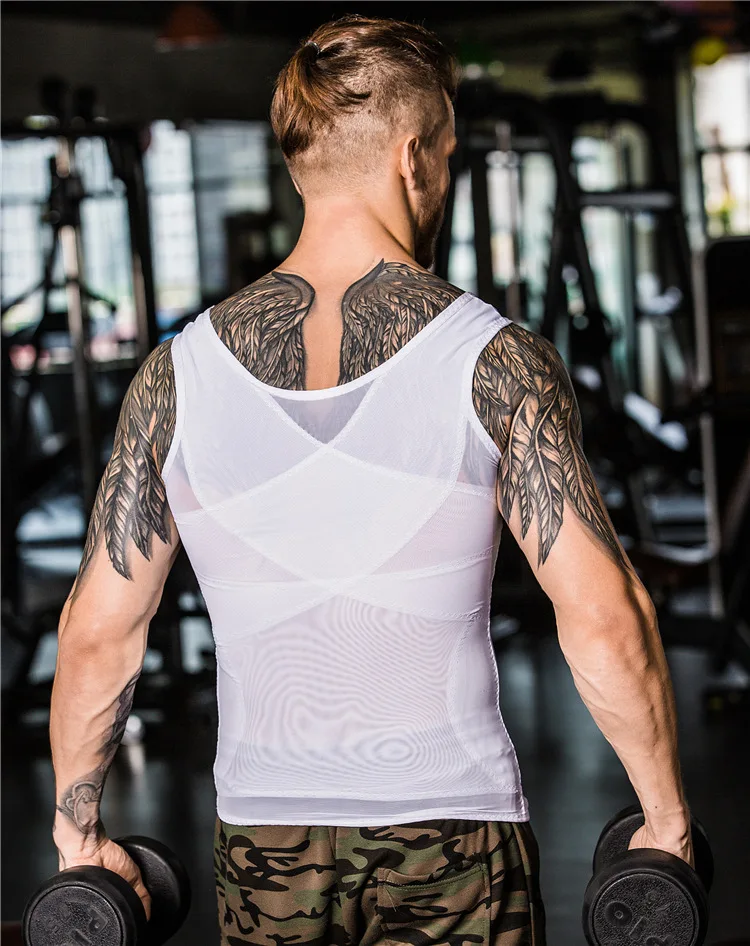 Мужской жилет LANTECH компрессионные колготки для тренировок бега фитнеса