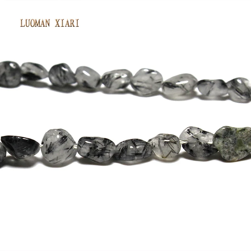 Гравий неправильной формы 5-7 мм натуральный черный рутилированный Кварцевый