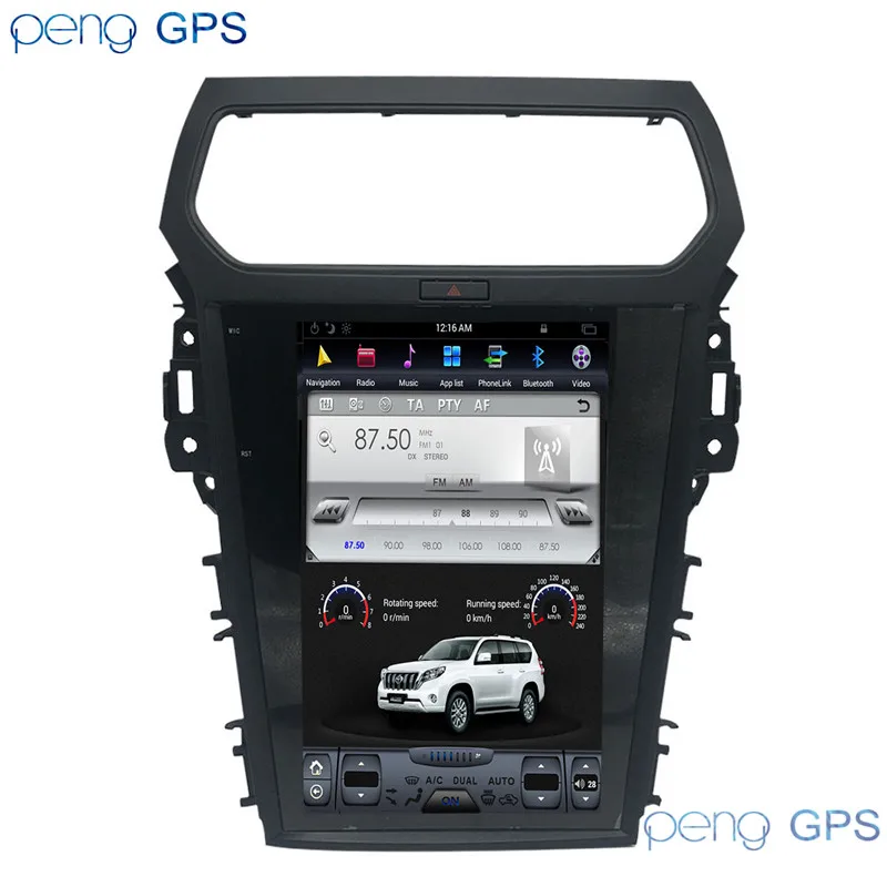 ANDR 8,1 4+ 64g Tesla стиль автомобильный dvd-плеер gps навигация Android для Ford Explorer 2011- стерео Авто головное устройство мультимедиа