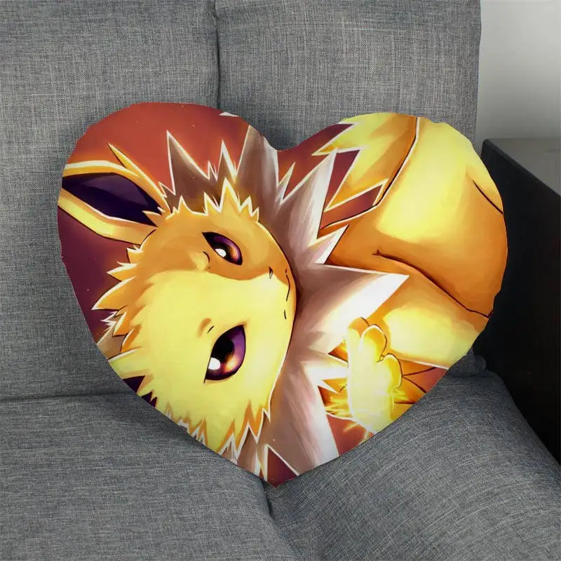 13 Наволочка на молнии в форме сердца с изображением покемона eevee, Наволочка на свадьбу для дома или офиса, декоративные наволочки, лучший подарок DIY - Цвет: 13