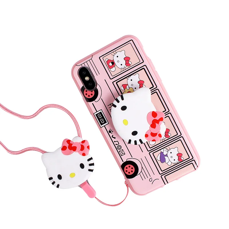 For Xiaomi Max3 phone case for Max/Max2 cat shell max3pro soft silicone back cover pink panther + removable strap |